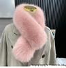 Korean Style Double-Sided Faux Fox Fur Neck Gaiter Scarf