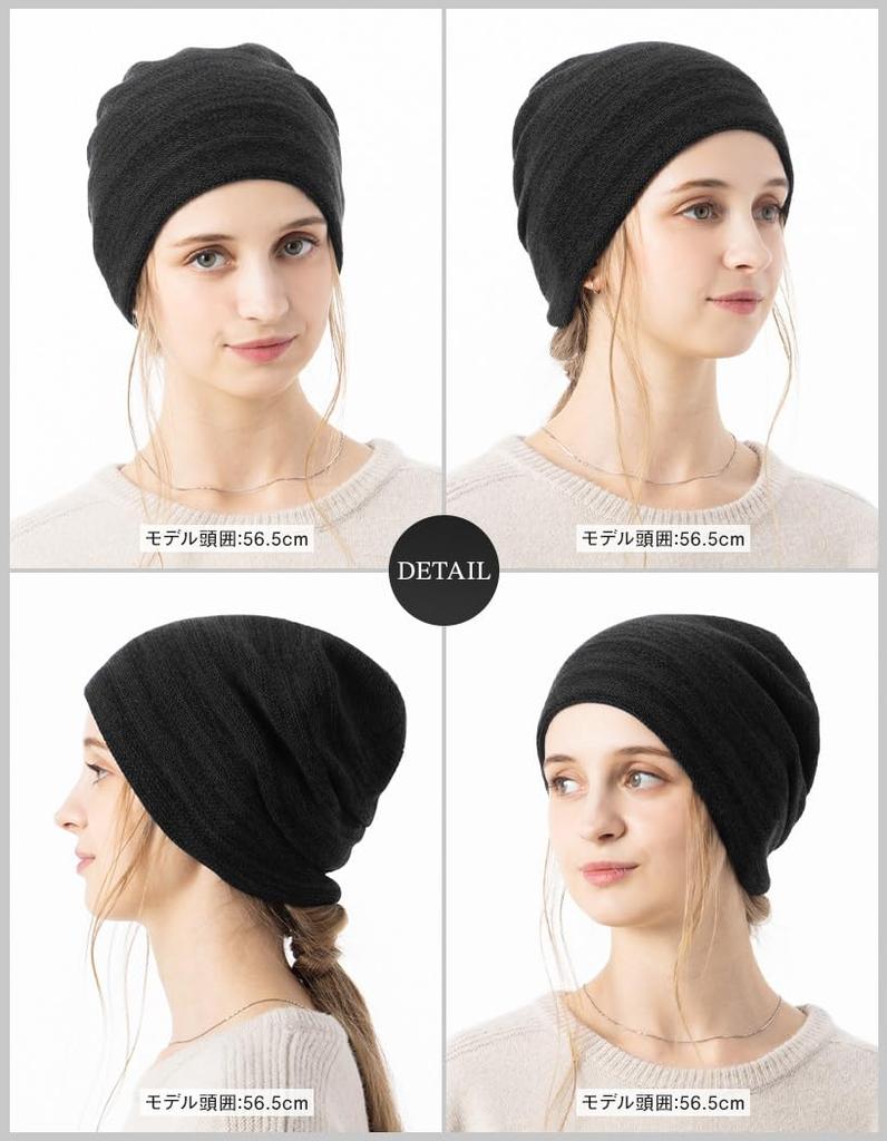 Aria Knit Large Loose Medical Cold Weather All One Size Fits All Mix Blue Loo&c Cap, 100% Cotton, Women's, Size, Fit, Hat, Protection, Earmuffs,