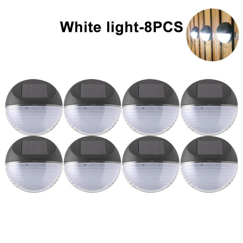 16Pcs LED Solar Fence Light Outdoor Waterproof Garden Solar Wall Lamp For Stairs Step Fence Yard Pathway Decoration Lighting Lam