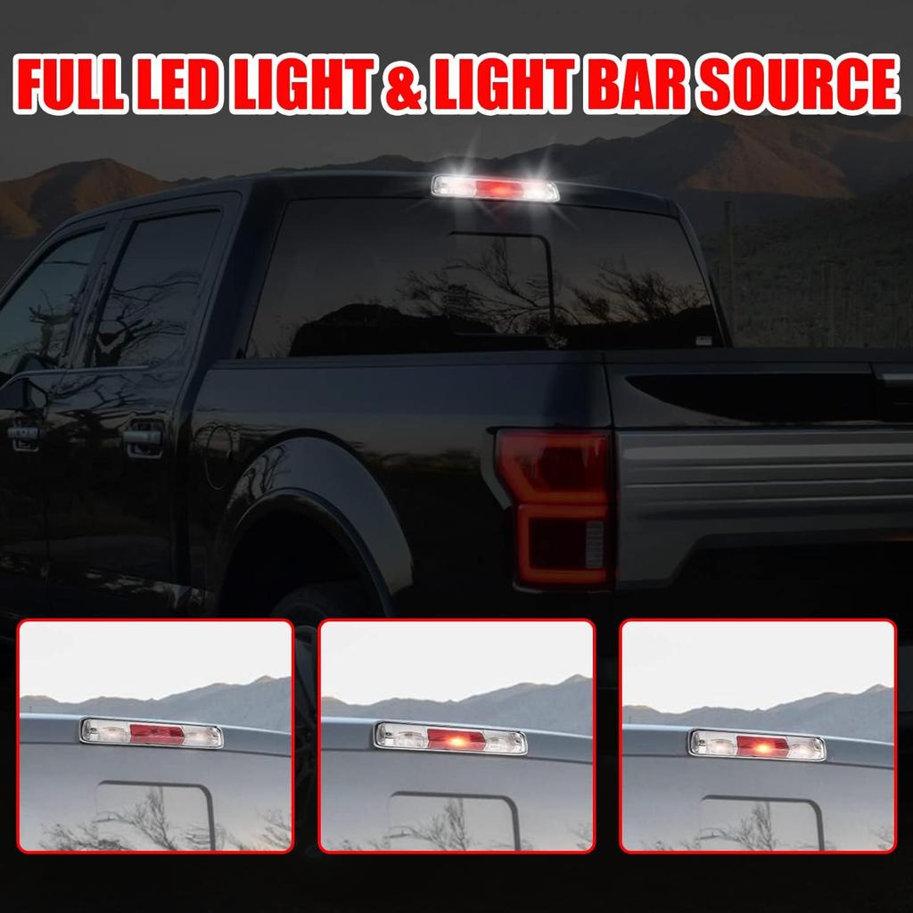 923-237 F150 Third 3rd Brake Light Compatible with 2004-2008 Ford F-150, 2007-2010 Explorer Sport Trac, 2006-2008 Lincoln Mark LT Brake Lamp Center