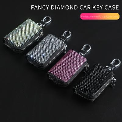 New Auto Key Case Car Holder Shell Remote Cover Car-Styling Keychain Purses Diamond Car Accessories Interior for Woman Wholesale