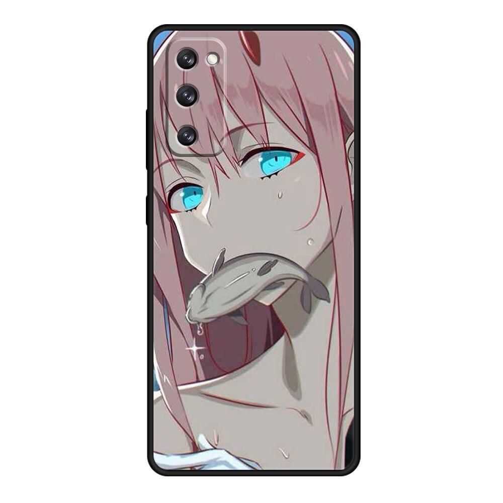 Handyhülle für Samsung S21 Plus S9 S10 S20 FE 2022 S7 S10e S22 Ultra 5G S8 Stoßfest Zero Two Darling in the FranXX Anime