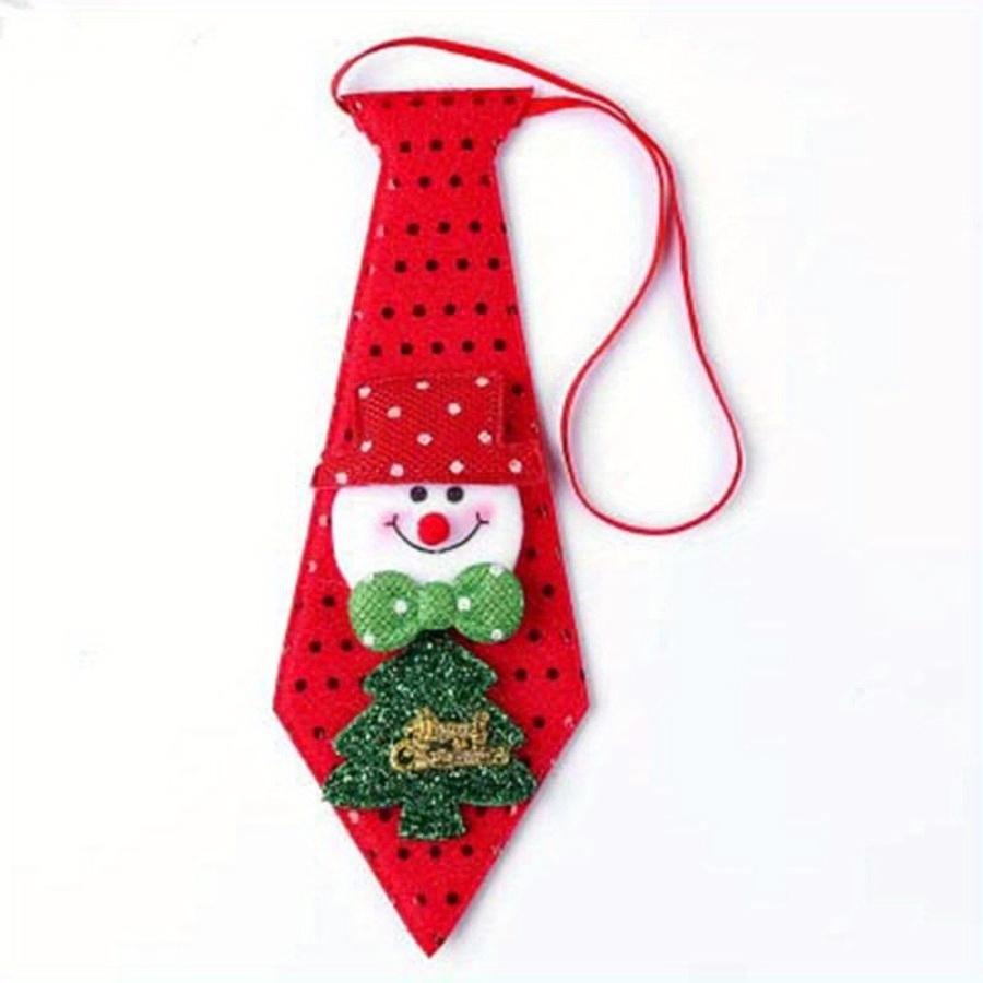 1PC Christmas Santa Claus Snowman Elk Ties for  Decor Funny Festival Rave Gifts Christmas Decorations Supplies
