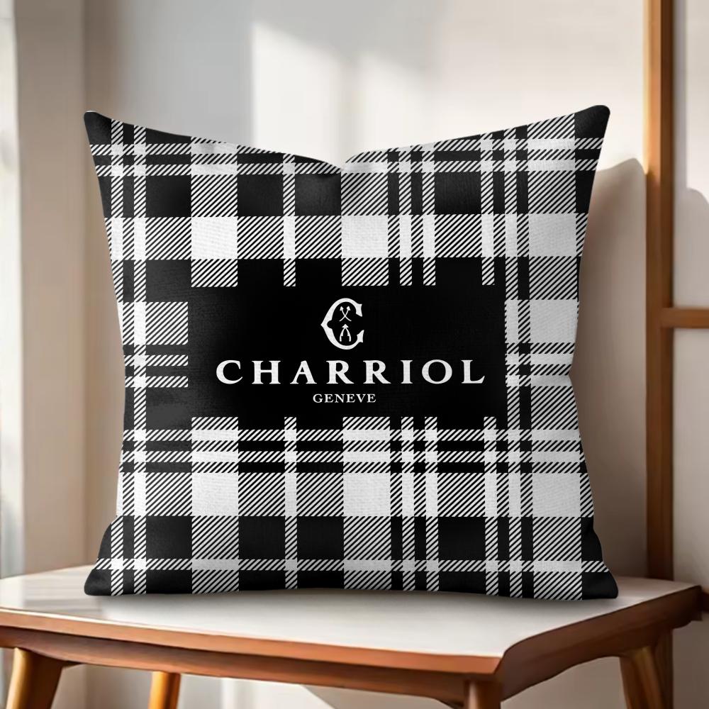 

French CCharriol Cushion Cover Natural Linen Organic Fabric DoubleSided Printing Couch Pillow Covers Home Decor 30x30cm