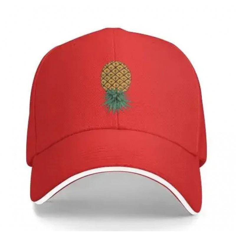 Upside Down Pineapple Baseball Cap Embroidered Polyester Adjustable Casual Sun Protection Unisex Hat Adjustable