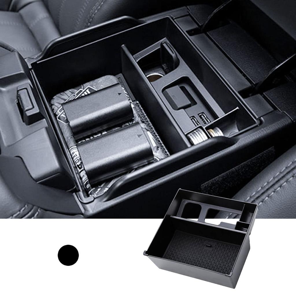 Coleya Custom Storage Box, Center Console Box, Accessories Tray, Armrest, USB Function, Rubber Mat,