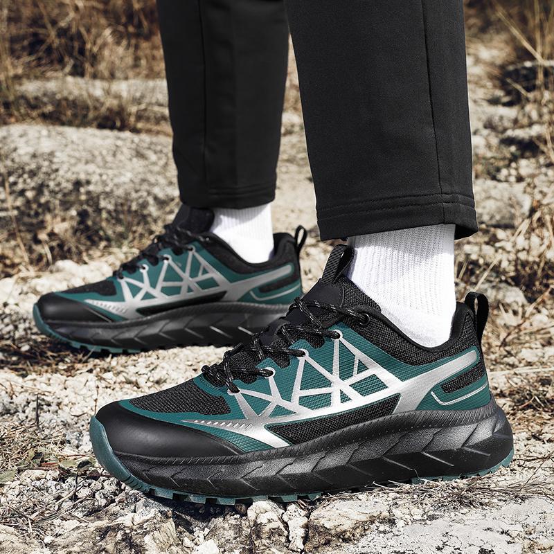 Wide Toe Box Men's Hiking Shoes Plus Size 39-48 Outdoor Sneakers Wear-resistant Anti-slip Trainers for Trekking Camping