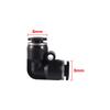 6/8/10mm Pneumatic Pipe Slip-lock Quick Connectors Straight Elbow Tee Y-shape 3-way Garden Lawn Misting Cooling Joints 3/10Pcs