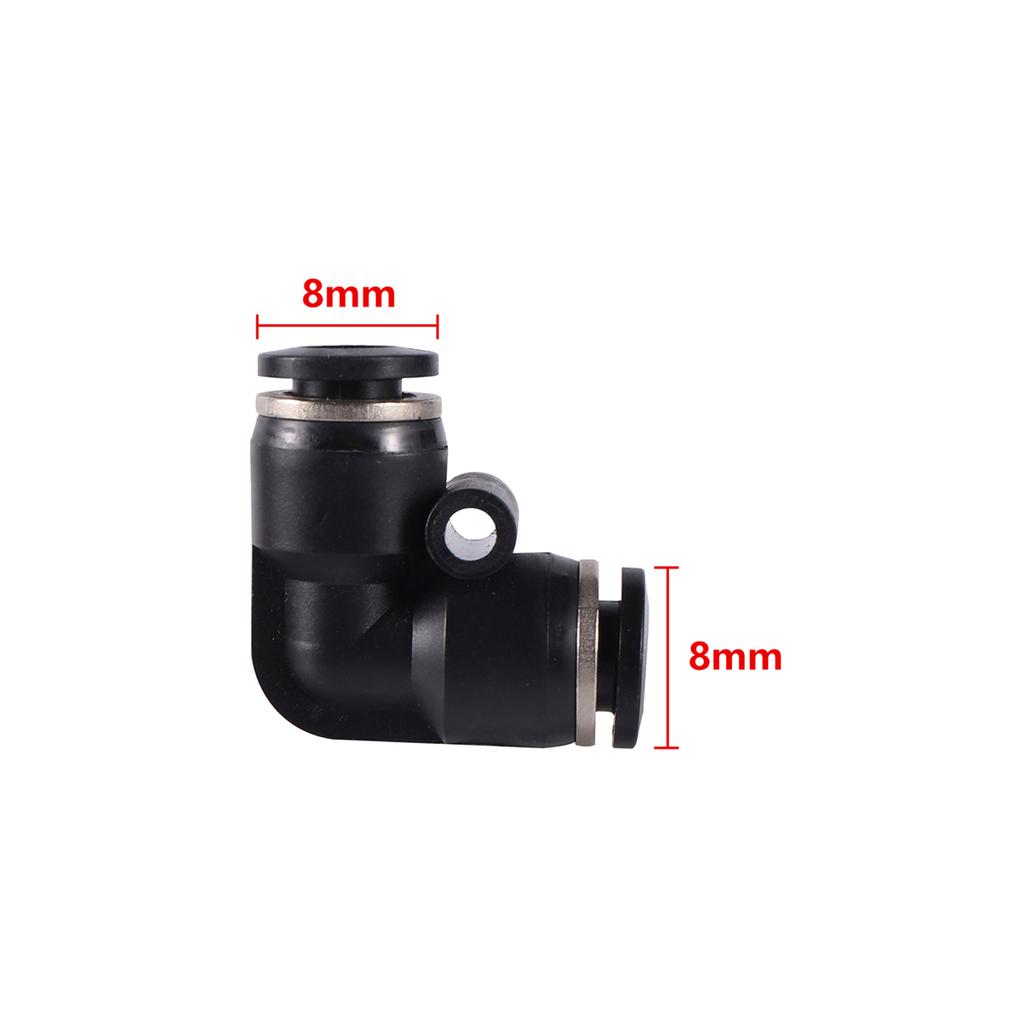6/8/10mm Pneumatic Pipe Slip-lock Quick Connectors Straight Elbow Tee Y-shape 3-way Garden Lawn Misting Cooling Joints 3/10Pcs