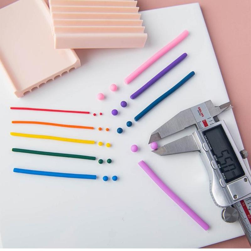 Leichter Tonkugelformer Töpferformwerkzeug zum Rollen 1/4 Stück für DIY Schmuck Basteln Verschenken Handgemachtes Hobby