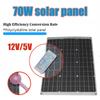 70W Dual 5V USB Solarpanel Effiziente Batterieaufladung für Wohnmobil Auto Boot Outdoor