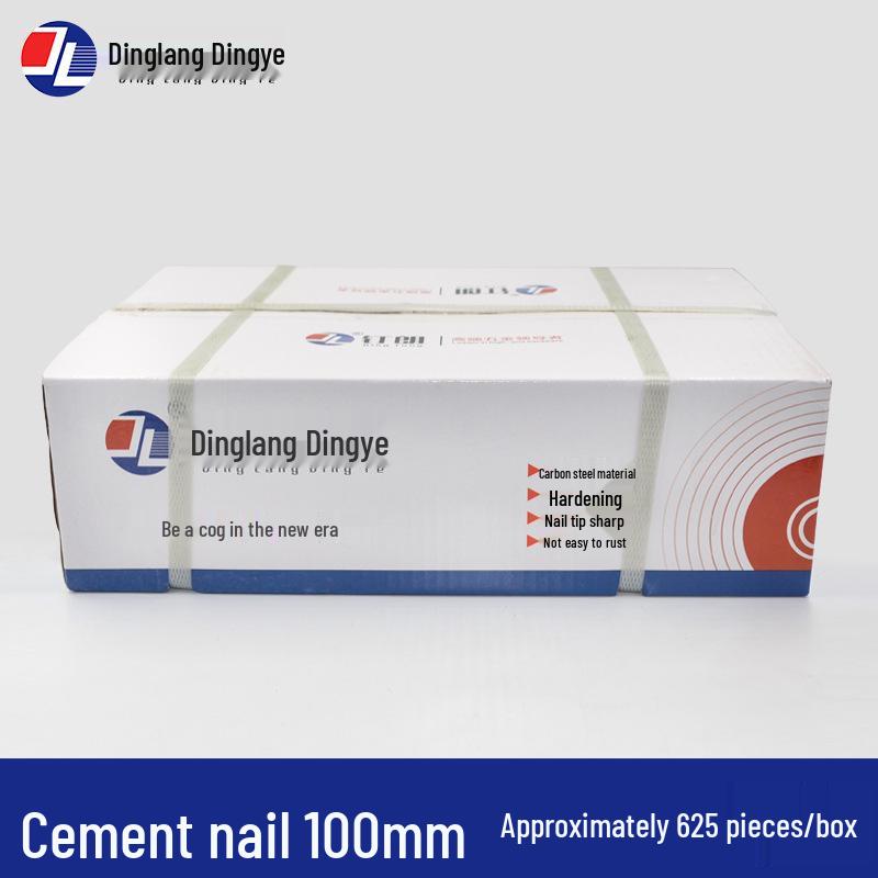 High-Strength Black Steel Nails for Concrete, Picture Hanging & Advertising