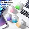 USB Type C Charger With Gradient Shell 65W Fast Charging 3-Port USB-C USB-A Adapter Plug For EU/US For iPhone