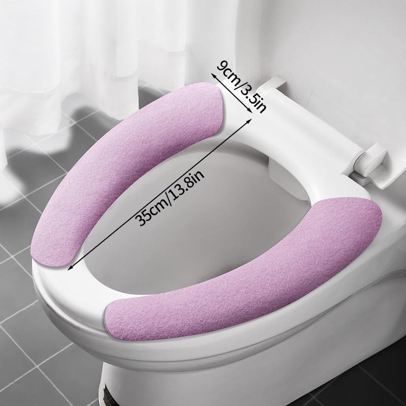 Universal Toilet Seat Cover Toilet Seat Cover Pad Bathroom Warmer Seat Lid Cover Toilet Sticker Home Bathroom Supplies