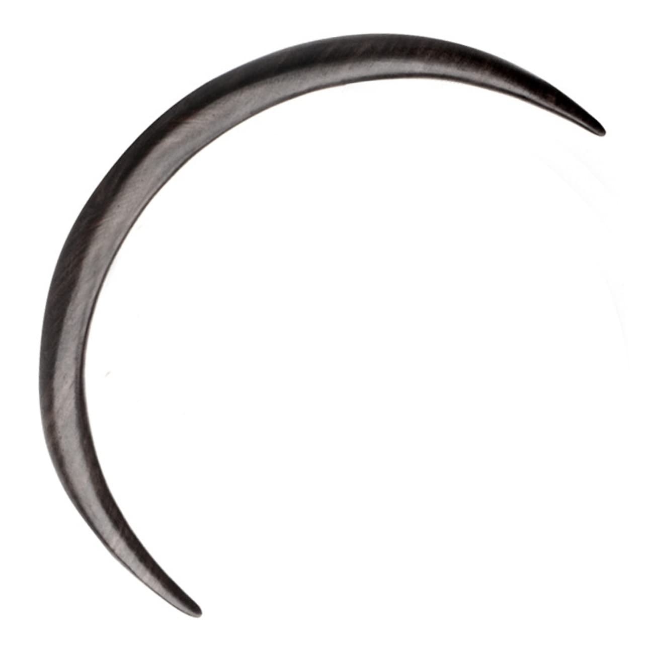 

minkissy Wooden Moon Hair Fork Women s Hairpin Crescent Shape Hairpin Lightweight Retro Style Hex for Hair Styling 4.53 x 1.97 inches