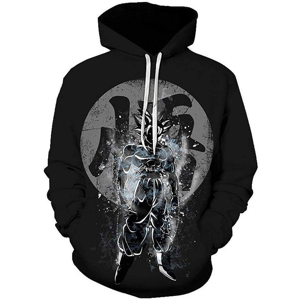 Spring And Autumn Casual Animation Sweater Dragon Ball 3D Digital Printing Hooded Pullover Sweater