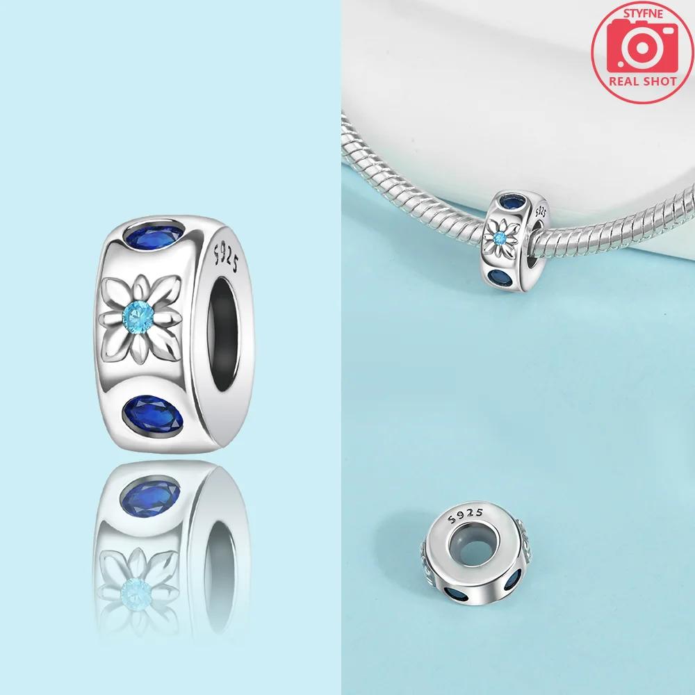 Copper Original Zircon Star Moon Heart Butterfly Pet Cat Paws Charms Beads Fit Bracelet Jewelry Women Diy Anniversary Gift