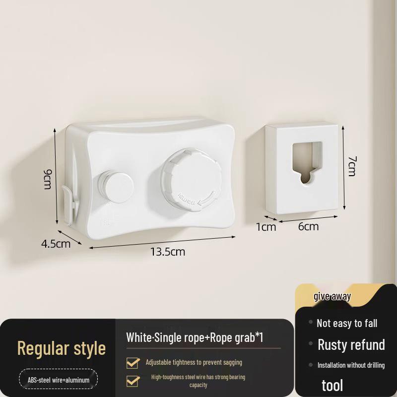 

Безударная выдвижная невидимая бельевая веревка для использования в помещении и на балконе