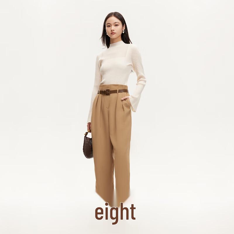 

VEROMODA Women s Pleated Mid-Waist Cropped Carrot Pants M