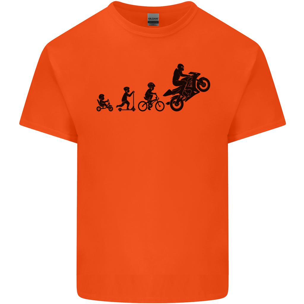 Motorbike Evolution Funny Biker Motorcycle Unisexs Light Cotton TShirt