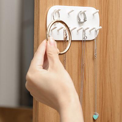 Multifunktionale Schmuck Lagerung Rack Haken Wand Ring Ohrring Halskette Frauen Display Rack Schlüssel Kette Uhr Lagerung Rack