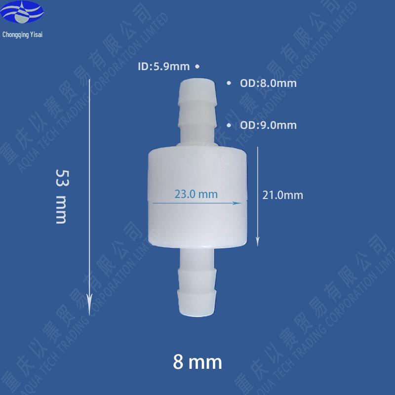 Ozone & Oil Resistant Plastic Check Valve / Stop Valve / Non-Return Valve