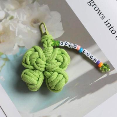 DIY Initial Custom Four-Leaf Clover Keychain (Custom O)