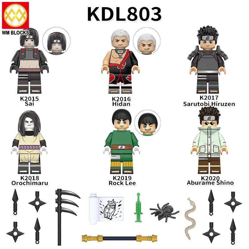 Minifiguren Naruto Collection Set zum Verkauf Uchiha Bausteine Actionfigur Blöcke Spielzeug