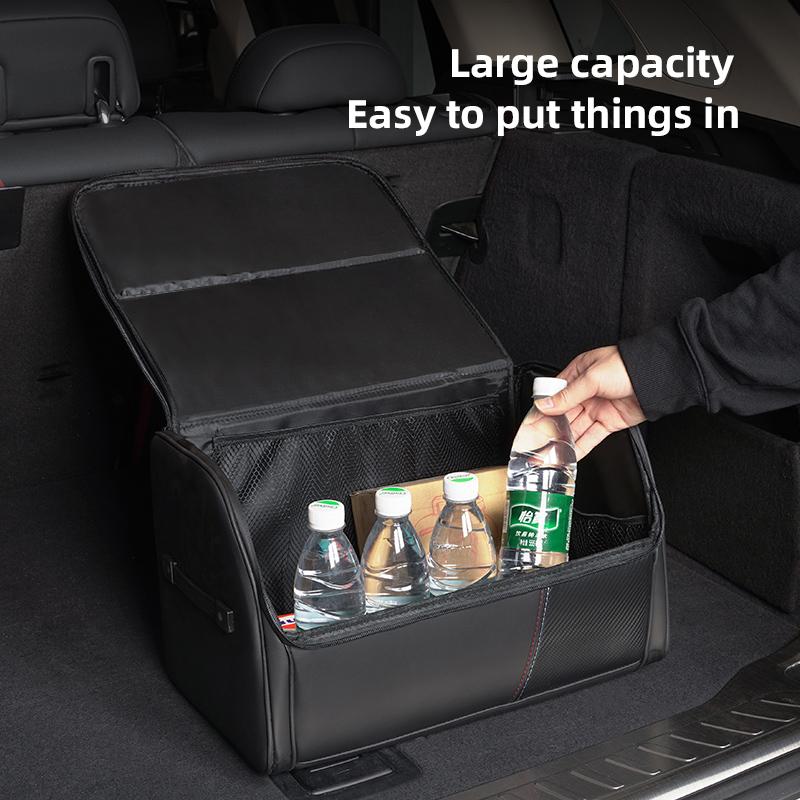Car High-capacity Leather Storage Bag Car Trunk Organizing Box For Lexus F SPORT ES RX NX LS UX LM LX GX LC RZ IS /Car keychain XN0