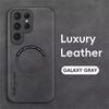 Luxusní kožené magnetické pouzdro pro Samsung Galaxy S20 S21 S24 S23 S22 Ultra FE Note10 Note20 Plus Magsafe Wireless Charge Cover