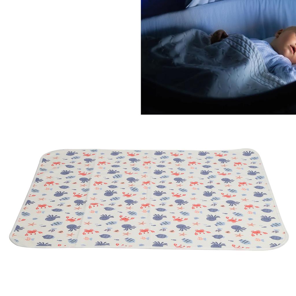 Waterproof Changing Pad Liner Washable Breathable Cotton Diaper Changing Pad 80 0cm
