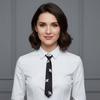 Black Rhinestones Tie Academic Style Decoration Shirt Tie Temperament Long Necktie  Students
