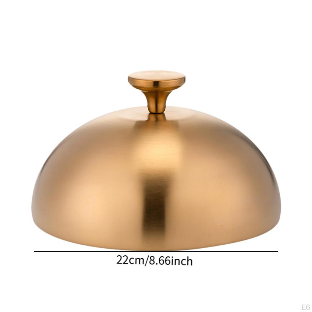 Stainless Steel Burger Cover Basting Steaming Grill Dome Grilling Accessory for Cheeseburger