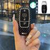leather Car Metal Key Case Cover Shell for Mercedes Benz A B C E Class GLS GLA GLK GLC CLS CLA AMG W204 W205 W212 W463 W176 QQ69