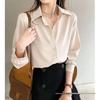 Wrinkle-Resistant Chiffon Long Sleeve Shirt for Women - Spring/Summer Fashion