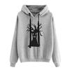 2025 Spring and Autumn New Halloween European and American Pattern Printing Hooded Long-sleeved Street Sweater Woman