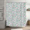 Delightful Floral Shower Curtain Purple Green Pattern Polyester Fabric Perfect for Bathrooms Decor Ready-to-ship