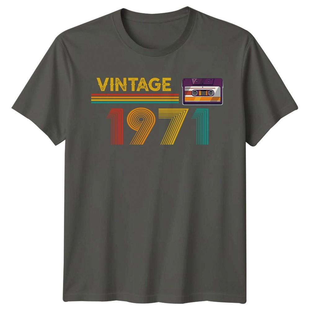Vintage 1971 55th Birthday Retro Cassette Unisexs TShirt