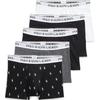 Polo Ralph Lauren SS22 Striped All Over Logo Print Boxer Briefs 5 Pack Men Underwear 714864292-004
