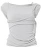 Peulleeoeob Layered Bustier T-Shirt (Fl-108_Cloud White)