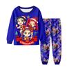 Children's Fashion Suit Skirt Round Neck Long Sleeve Top Pants