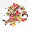 50pcs Christmas Buttons for Sewing, Christmas Wooden Buttons Sewing Buttons with 2 Holes for DIY Art Crafts Christmas Decoration