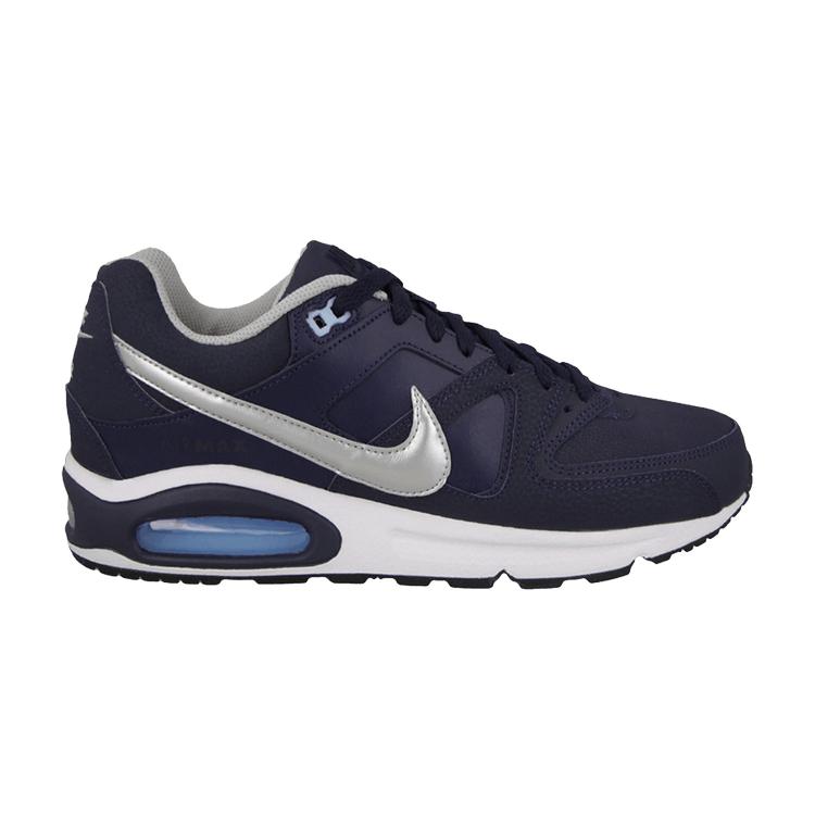 

Nike Air Max Command Leather Obsidian Men Sneakers Blue Metallic-Silver 749760-401