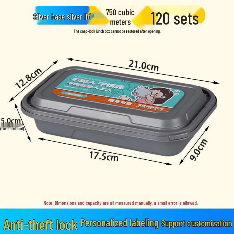 Disposable Rectangular Paper Takeaway Container