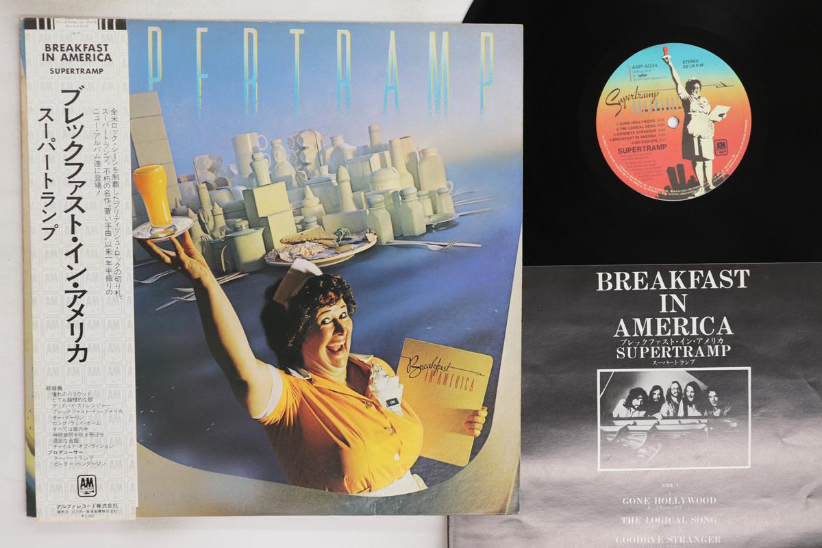

LP Record SUPERTRAMP - Breakfast In America AMP6034 A&M 1979 Japan Obi Rock Used