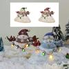 Luminous Christmas Snowman, Resin Crafts, Christmas Home Living Room Desktop Decoration Ornaments.