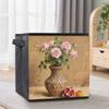 The Flowers in The Bamboo Basket 5D Diamond Painting Storage Basket Full Round Drill Mosaic Diamond Embroidery Cross Stitch Kits Home Decor Home Decor