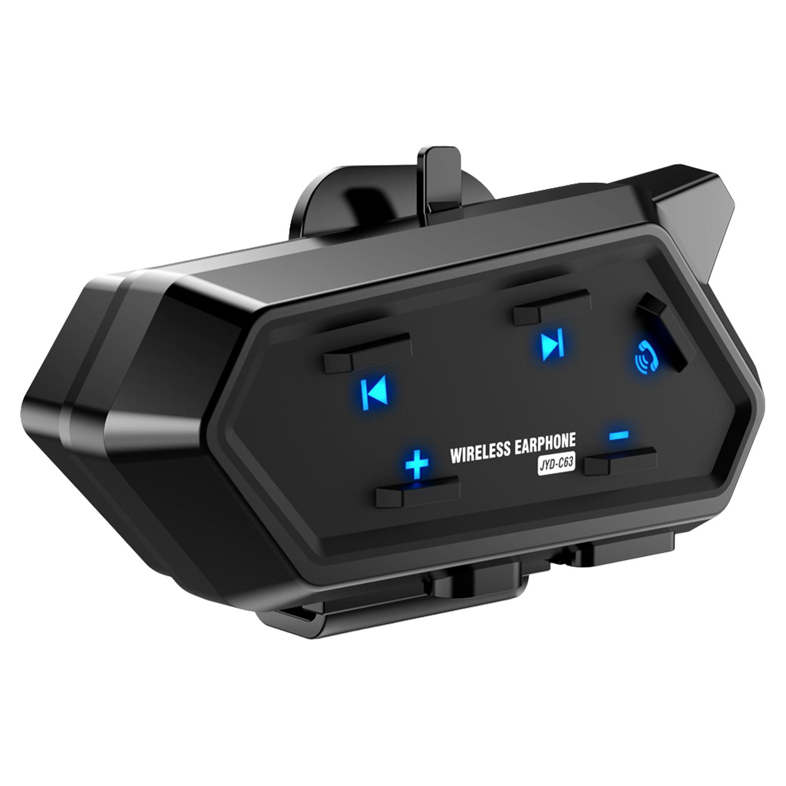 

Motorcycle Helmet BT Headset Waterproof Motorcycle Helmet Speaker Wireless BT Headphones Compatible with All Helmets чорний