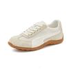 Genuine leather Forrest Gump shoes women's 2025 summer new thick-soled versatile little white shoes women's color matching retro ballet training s