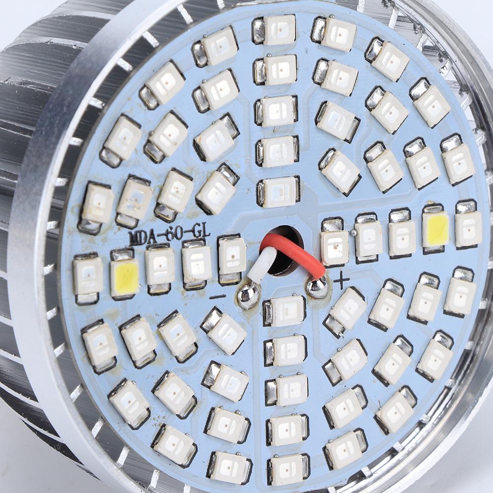 60W LED Grow Lamp Full Spectrum Light Full Spectrum with 40 Red 14 Blue 2 Ir 2 Warm White for Growing Flower Vegetables In Hydroponic Greenhouse